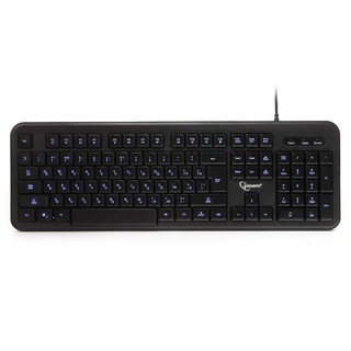 Купить Клавиатура Gembird KB-200L, USB, черн, 104кл, подсвет белая, каб 1.45м (209913)