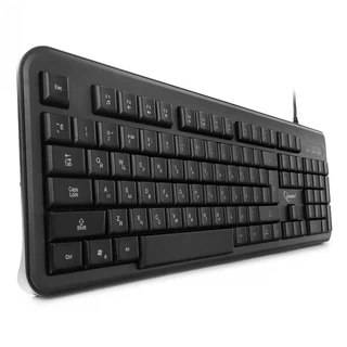 Купить Клавиатура Gembird KB-200L, USB, черн, 104кл, подсвет белая, каб 1.45м (209913)