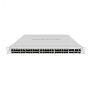 Купить CRS354-48P-4S+2Q+RM Cloud Router Switch 354-48P-4S+2Q+RM with 48 x Gigabit RJ45 LAN (all PoE-out), 4 x 10G SFP+ cages, 2 x 40G QSFP+ cages, RouterOS L5, 1U rackmount enclosure, 750W PSU (002273)