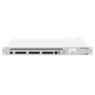 Купить "CCR1016-12S-1S+ Router 1U 19" Rack Mount. 12x SFP, 1x SFP+. Serial. PoE. micrUSB, LCD touchscreen" {4}, (001955)