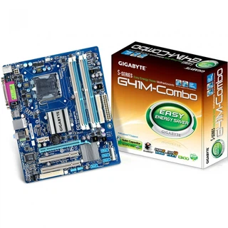 Купить GA-G41M-COMBO-GQ, Socket 775, Intel®G41+ICH7, 2xDDR3-1066+2xDDR2-1066, D-SUB, 1xPCI-Ex16, 1xPCI-Ex1, 2xPCI, 4xSATA2, 1xIDE, 6 Ch Audio, GLan, (4+4)xUSB2.0, COM, LPT, 2xPS/2, mATX, BOX {10}