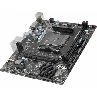 Купить A320M-A PRO, Socket AM4, AMD® A320, 2xDDR4-2400, 1xPCI-Ex16x, 1xPCI-Ex, DVI-D+HDMI, 4xSATA3(RAID 0/1/10), 8 Ch Audio, GLan, (2+4)xUSB2.0, (4+2)xUSB3.1, 2xPS/2, mATX, RTL {20} (663889)
