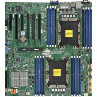 Купить Материнcкая плата SuperMicro MBD-X11DPI-NT E-ATX Up to 2TB 3DS ECC RDIMM 14 SATA3 4 USB 2.0 ports 5 USB 3.0 ports 1 VGA port, 2x10GbE (272297) (incl. 1x I/O Shield	MCP-260-00042-0N, 2x CBL-0044L)