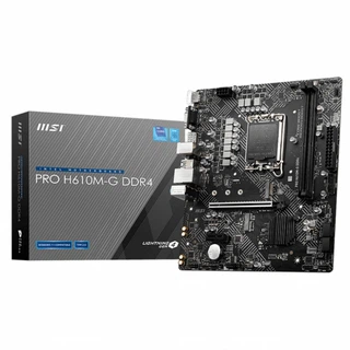 Купить PRO H610M-G DDR4, mATX, H610, LGA1700,2xDDR4,1xPCI-Ex16,1xPCI-Ex1, 2xM.2(KEY M+KEY E), 4xSATA3, 4xUSB 3.2, 6xUSB 2.0 (925024)