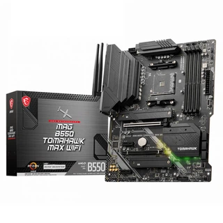 Купить MAG B550 TOMAHAWK MAX WIFI B550,AM4,4DDR4,2PCI-Ex16,2PCI-Ex1,2M.2,6SATA3,2USB3.2 Gen2,5USB (957957)