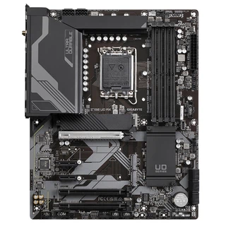 Купить Z790 UD AX, Socket 1700, Intel®Z790, 4xDDR5-4800, HDMI+DP, 3xPCI-Ex16, 2xPCI-Ex1, 6xSATA3(RAID 0/1/5/10), 3xM.2, 8Ch Audio, 2,5GbLan, WiFi, (4+4)xUSB2.0, (5+2)xUSB3.2, (1+1)xUSB3.2 Type-C™, 1xPS/2, ATX, RTL {}