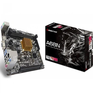 Купить A68N-2100K, AMD E1-6010 (Dual Core 1.35GHz), 2xDDR3-1333, D-SUB+HDMI, 1xPCI-Ex16, 2xSATA3, 6 Ch Audio, GLan, (2+4)xUSB2.0, (2+0)xUSB3.2, 2xPS/2, Mini ITX, RTL {20} (682399)