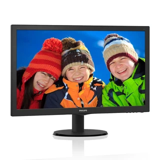 Купить 23.6" PHILIPS 243V5QSBA (00/01) Black (MVA, 1920x1080, D-sub+DVI, 8 ms, 178°/178°, 250 cd/m, 10M:1 (731748)