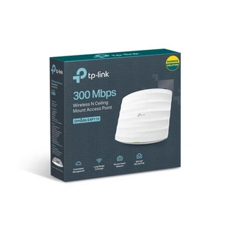 Купить EAP115 N300 Потолочная точка доступа Wi-Fi, чипсет QCA (Atheros), до 300 Мбит/с на 2,4 ГГц, поддержка стандартов 802.11 b/g/n, поддержка IEEE 802.3af PoE, 1 порт LAN 10/100 Мбит/с (096939)
