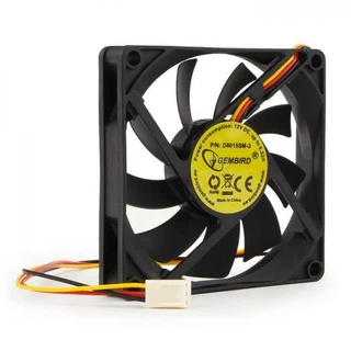 Купить Вентилятор Gembird D8015SM-3 80x80x15, втулка, 3 pin, провод 30 см, OEM {100}
