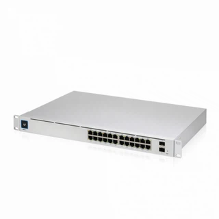 Купить UniFi Switch Pro 24 PoE [USW-Pro-24-POE] Ubiquiti PoE-коммутатор в стойку, 24х 1G RJ45, 2х 10G SFP+, раздача 400 Вт RTL {2}