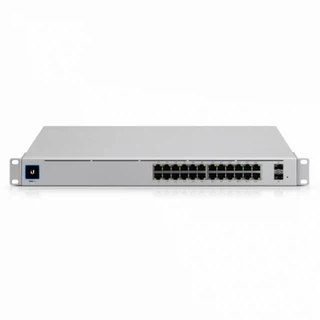 Купить UniFi Switch Pro 24 PoE [USW-Pro-24-POE] Ubiquiti PoE-коммутатор в стойку, 24х 1G RJ45, 2х 10G SFP+, раздача 400 Вт RTL {2}