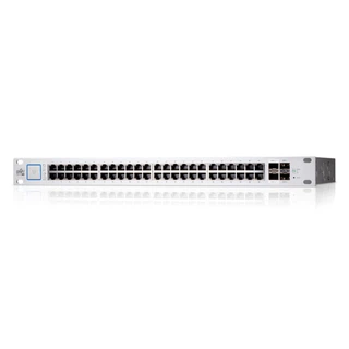 Купить UniFi Switch 48 PoE [USW-48-PoE] Ubiquiti PoE-коммутатор в стойку, 48х 1G RJ45, 4х SFP, раздача 195 Вт, (072146)