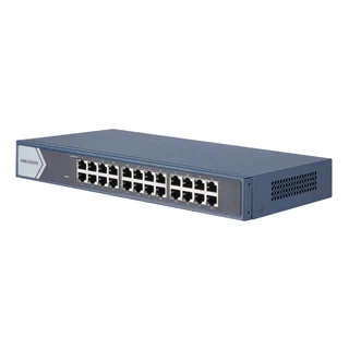 DS-3E0524-E(B) 24  Gigabit RJ45 ports, 19-inch Rack-mountable Steel Case Unmanaged Switch (078449)