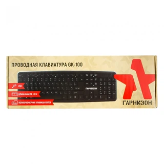 Купить Клавиатура Гарнизон GK-100, USB, черный (207858) (207858)