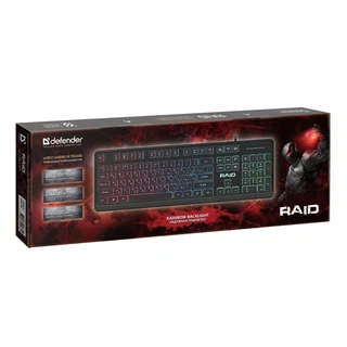 Купить Проводная игровая клавиатура Raid GK-778DL RU, Rainbow,104 кнопки DEFENDER (457781)