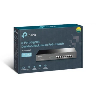 Купить TL-SG1008MP 8-портовый гигабитный PoE+ коммутатор, 8 гигабитных портов RJ45, 8 портов с поддержкой PoE+, поддержка 802.3af/at, бюджет PoE+ до 126 Вт, стальной корпус монтируемый в 13' стойку {8} (086770)