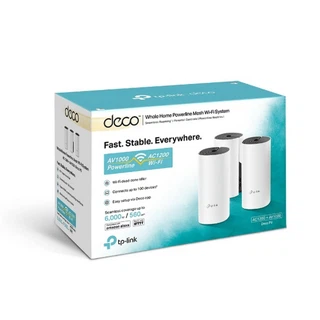 Купить Deco P9(3-Pack) AC1200 Домашняя Mesh Wi-Fi система с технологией Powerline, 867 Мбит/с на 5 ГГц+300 Мбит/с на 2,4 ГГц, AV1000 Powerline, поддержка HomePlug AV, Bluetooth 4.2, 2 гигабитных порта, TP-Link Mesh, бесшовный роуминг {4} (088644)