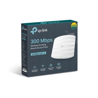 Купить EAP110 N300 Потолочная точка доступа Wi-Fi, чипсет QCА (Atheros), до 300 Мбит/с на 2,4 ГГц, 802.11b/g/n, 1 порт LAN 10/100 Мбит/с, поддержка пассивного PoE (091620) {16}