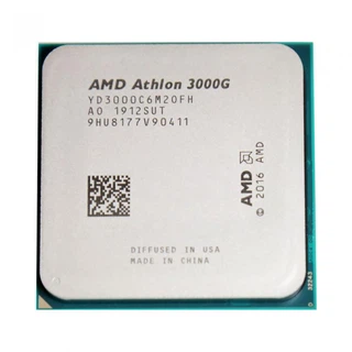 Купить Athlon 3000G OEM (Picasso, 14nm, C2/T4/GPU3, Base 3,50GHz, Vega 3, L3 4Mb, TDP 35W, SAM4) (YD3000C6M2OFH) OEM