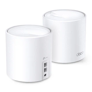 Купить Deco X60(2-pack) AX5400 Домашняя Mesh Wi-Fi система, Wi-Fi 6, 2402 Мбит/с (4 потока) на 5 ГГц и 574 Мбит/с (2 потока) на 2,4 ГГц, 2 гигабитных порта на каждом модуле, поддержка OFDMA, MU-MIMO, бесшовный роуминг 802.11k/v/r (085599)