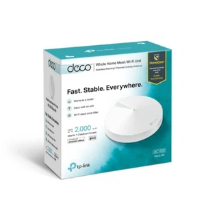 Купить Deco M5(1-Pack) AC1300 Домашняя Wi-Fi система, чипсет Qualcomm, два диапазона (Dual-Band), поддержка стандартов 802.11ac/a/b/g/n, 717 МГц четырёхъядерный процессор, Bluetooth 4.2, 2 гигабитных порта Ethernet, 4 встроенные антенны, 256QAM, MU-MIMO, (08082