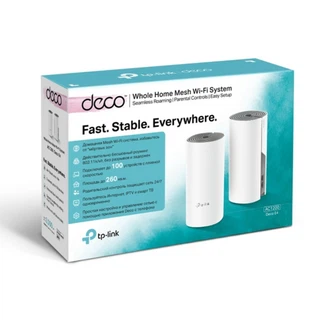 Купить Deco E4(2-pack) AC1200 Домашняя Mesh Wi-Fi система, {6}, (085278)