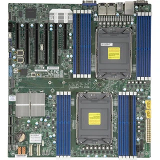 Материнская плата MBD-X12DPI-N6-B 3rd Gen Intel® Xeon® Scalable processors Dual Socket LGA-4189 (Socket P+) supported, CPU TDP supports Up to 270W TDP, 3 UPI up to 11.2 GT/s,Intel® C621A,Up to 4TB 3DS ECC RDIMM, DDR4-3200MHz, (441594)(incl. 1x I/O Shield