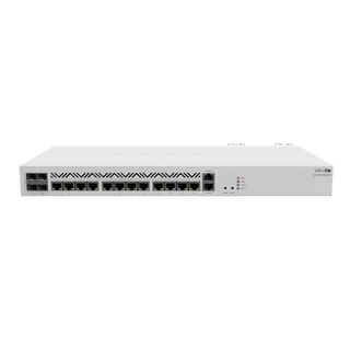 Купить CCR2116-12G-4S+ Cloud Core Router 2116-12G-4S+ with Amazon Annapurna Labs Alpine v3 AL73400 CPU (16-cores, 2GHz per core), 16GB RAM, 4xSFP+ cage, 13xGbit LAN, M.2 PCIe slot, RouterOS L6, 1U rackmount case, Dual PSU (007919)