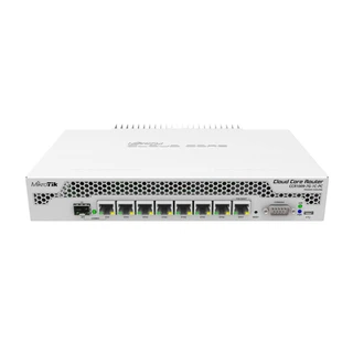 Купить "CCR1009-7G-1C-PC Router 19" Rack Mount. Ethernet 7x 10/100/1000 1x SFP/RJ45. Serial. PoE. micrUSB, RTL {5} (001894)