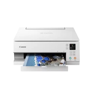 Купить Canon Pixma TS6351A (цвет белый, струйный OLED, 4800x1200 ppp, USB, USB Bx1, Макс. разрешение 48000x1200 DPI, мощность 100 л., скорость 10 ppm/15 ppm, печать цветная, двухсторонняя, авт. поднос, сканер 1200x2400 DPI, экран 1,44", частота 50-60 Hz, формат