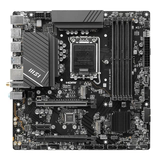 Купить PRO B760M-A WIFI LGA1700,4DDR5,2PCI-Ex16,1PCI-Ex1,2M.2,4SATA3,2USB3.2 
Gen2,7USB3.2 G