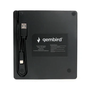 Купить Внешний DVD-привод Gembird DVD-USB-04 USB 3.0 со встроенным кардридером и хабом пластик, черный (271668)