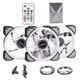 CRLS-300DS 3pcs argb fan kit with controller,2pcs LED strips,size:120*120*25mm,Voltage:12V,Current:0.2A-0.41A,Speed:700-1800RPM±10%,Airflow: 30.4-55.3CFM,Airpressure:1.02-1.52mmh20,Noise:12.2-18.5dBa,Bearing :Hydraulic (871608) {30} вид 6