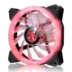 IRIS 12 RED 0R400040(Singel LED fan, 1pcs/pack), 12025 LED PWM fan, O-type LED brings visible color &amp; brightness, Anti-vibration rubber pads in all four corners, Optimized fan blade design / 15pcs LED / Mesh cable, red вид 1