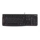 Клавиатура Logitech K120 черная, офисная, 104 клавиши, защита от воды, USB 1.5м, RTL вид 2