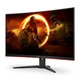 31.5" AOC CQ32G2SE/BK Black (VA, 2560x1440, HDMI+HDMI+DP, 1 ms, 178°/178°, 250 cd/m, 3000:1 (80M:1), 165Hz, MM, Curved) (118439) вид 3