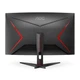 31.5" AOC CQ32G2SE/BK Black (VA, 2560x1440, HDMI+HDMI+DP, 1 ms, 178°/178°, 250 cd/m, 3000:1 (80M:1), 165Hz, MM, Curved) (118439) вид 8