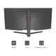 34" AIWA MP340G-Y Black (VA, 3440x1440, 2xHDMI+2xDP, 1 ms, 178°/178°, 250 cd/m, 4000:1, 165Hz, MM, Curved, внешн. БП) вид 5